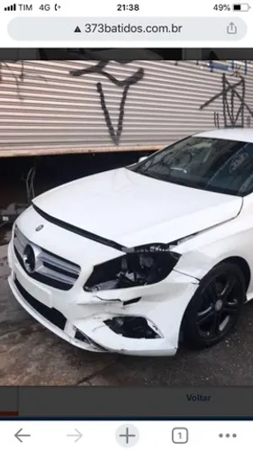 Sucata Mercedes A200 ano 2014 motor 1.6 turbo