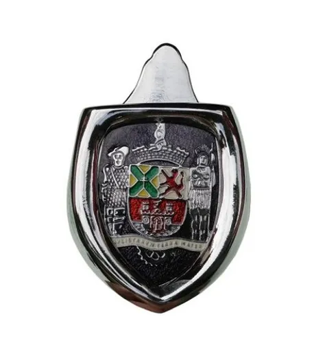 Brasão Emblema Capô com Moldura Paulistarum Roxo Fusca até 1966
