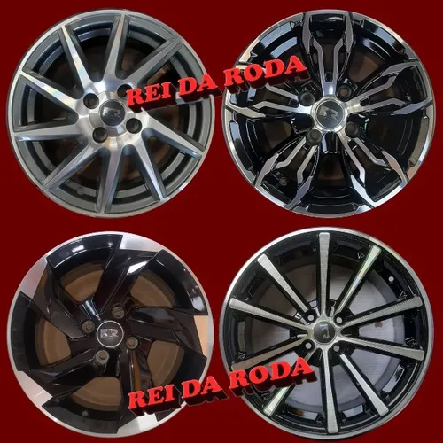 Jogo de rodas ARO15 -Modelos Variados -KR - A Partir R$2.390,00