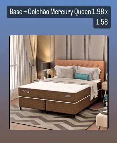 Box queen de 158x198x26cm novo valor 1199,00 