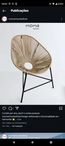 Cadeira de Design Sofisticado