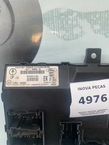 Modulo Central Conforto Nºav1t15k600 Ford New Fiesta Nac. 15