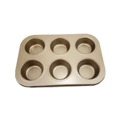 Forma De Metal C/ 6 Casinhas P/ Cupcakes Colorida Ud363