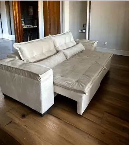 Estofado retratil 2.30 em suede veludo