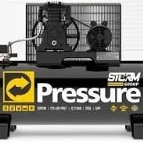 COMPRESSOR DE AR INDUSTRIAL 20 PÉS - PRESSURE 250 LT STORM 600 TRIFÁSICO 175 PSI 220/380V