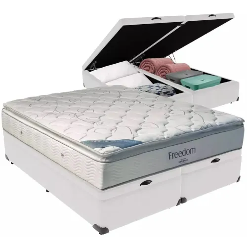 COLCHÃO QUEEN ORTOBOM ALTA PERFORMANCE + BASE BAÚ!!! TOT2163