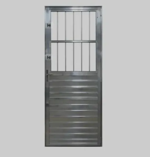 Porta alumínio Brilhante Basculante, Social e Palheta 80x210m