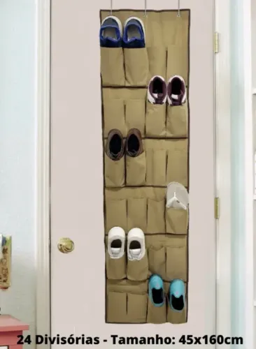 Organização de Sapatos - Prateleira de Parede - 24 Divisórias