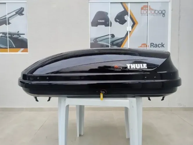 Bagageiro de Teto Thule Pacific 100 (330L) Preto Brilhante - Estado de Novo!