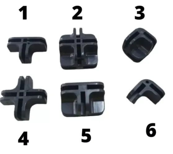 60 Conectivo + 10 Pé Conectivo P/tela Aramada Vidro Conector