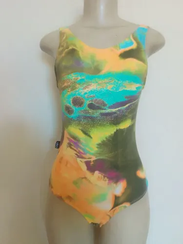 Body estampado forrado costa nua tam G