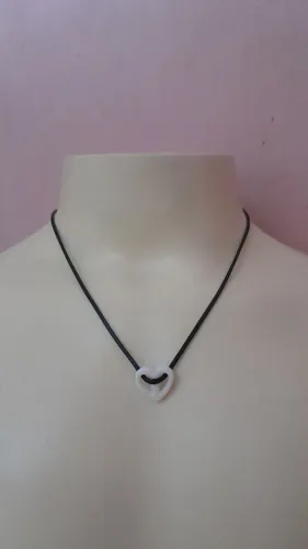 Colar com Pingente de Coração romântico moda gótica Fortaleza Revenda promoção 