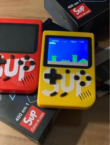 Vídeo game Sup 400 jogos Mario luta corrida portátil