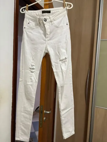 Calça Jeans Branca Skinny 