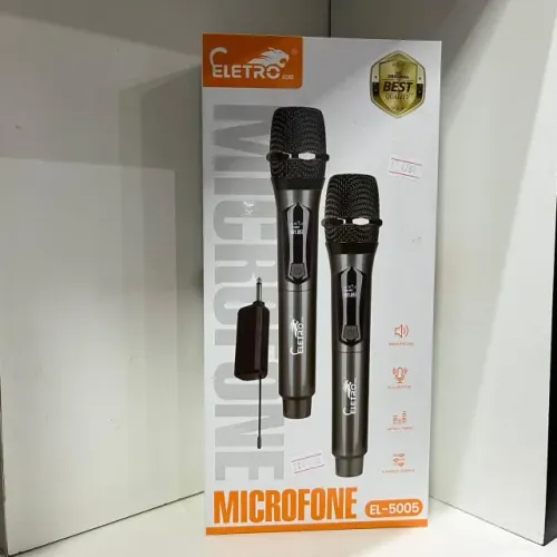 Microfones Duplo Dinâmico Sem Fio el-5005 Profissional Loja Coimbra Computadores Entrega