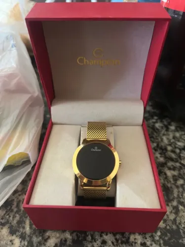 Relógio Champion Dourado Original - Novo