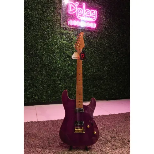 Guitarra Benson Stratocaster Hardy S MD M PPB Gold + Bag