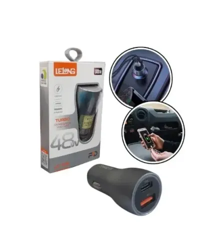 CARREGADOR VEICULAR 2 USB LELONG LE-536 LE-535