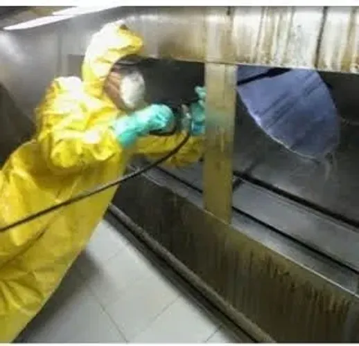 Manutenção de coifa, duto, exaustores