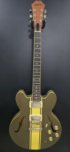 Epiphone Tom DeLonge Signature ES-333 - Brown with Cream Stripe (aceito trocas)