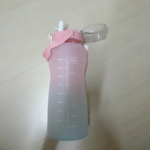 Squeeze Garrafa Plastica Pvc Rosa 2 Litros c/ Tampa