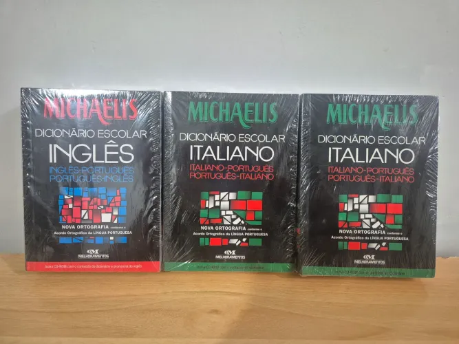 Dicionários Michaelis Inglês e Italiano - Novos