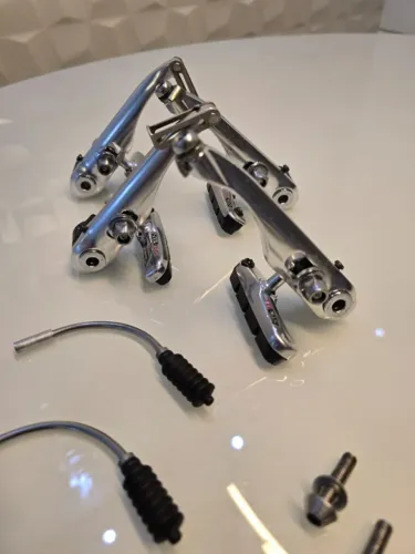 kit de freios V-Brakes Shimano STX RC BR-MC40  + Sapatas aluminio com refil (anos 90)