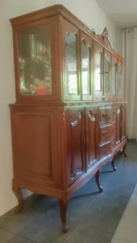 Móvel antigo Buffet Cristaleira 