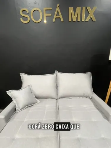 Sofá Belize 1.80 Veludo ou Linho <br>Zero caixa<br>Estrutura de madeira de eucalipto