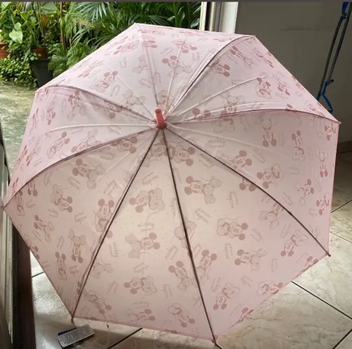 Guarda-chuva Infantil Mickey Mouse Rosa
