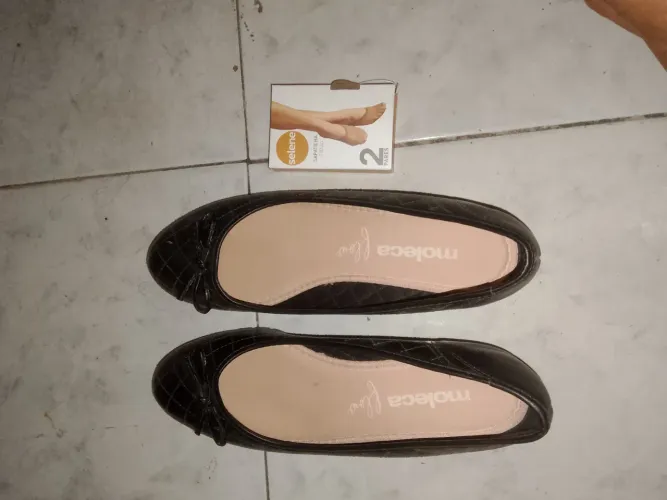Sapatilhas Moleca Feminina Preta