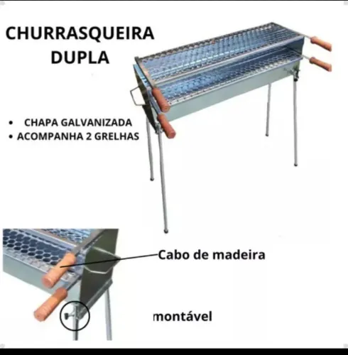 Churrasqueira Dupla - ideal p espetinhos