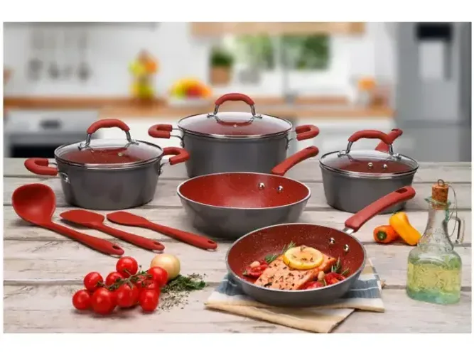 Jogo de panelas Brinox indução 8pçs Ceramic life select Nova