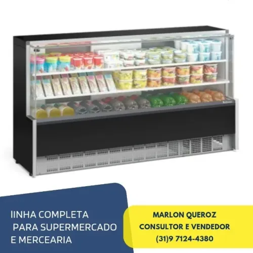 Balcão Refrigerado 1,75M Gelopar Preto 220v