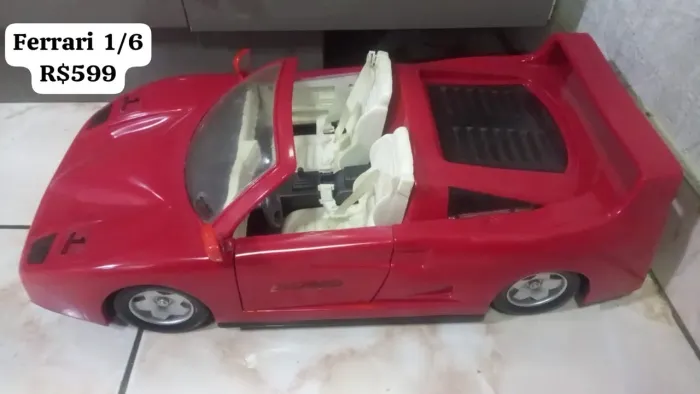 Ferrari F40 Conversível 1/6 - Colecionador