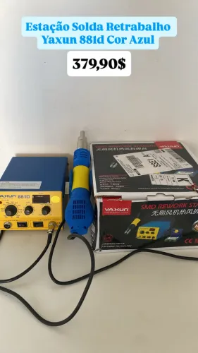 Estação Solda Retrabalho Cor Azul