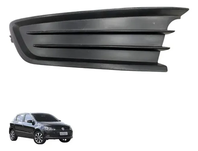 Moldura Grade Farol Parachoque Direito Volkswagen Gol G6 Usa