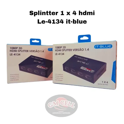 Splintter 1x4 HDMI Le-4134 It-blue