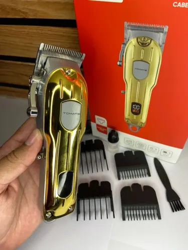Máquina de Cortar Cabelo sem Fio Dourada - Tomate MAG-031