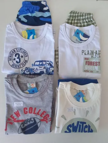 Kit para menino tamanho 1 ou 2 anos 