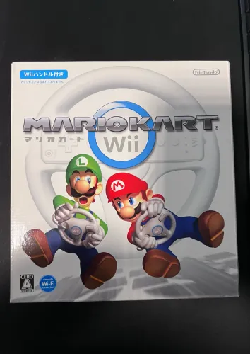 Mario Kart Wii com Volante na Caixa