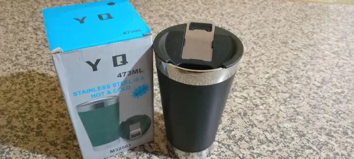 Copo Térmico de Aço Inox 473ml - Novo!