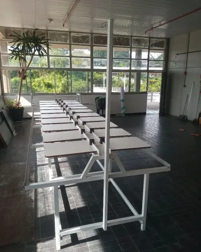 MESA SERIGRAFICA PARA PINTURA DE CAMISETAS 20 BERÇOS COMPLETA PRONTA CARRINHO DE FLASH 