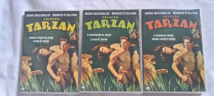Coleção de DVDs Tarzan - Johnny Weissmuller - Cada DVD