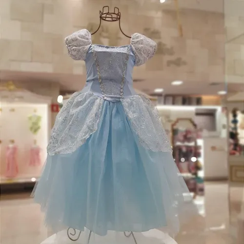 Vestido de Luxo Cinderela - Tamanho 6/8 - 84 cm