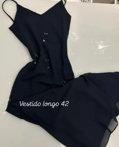 Vestido Longo Preto tam:42