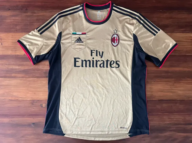 Camisa Milan dourada 2013/2014 original