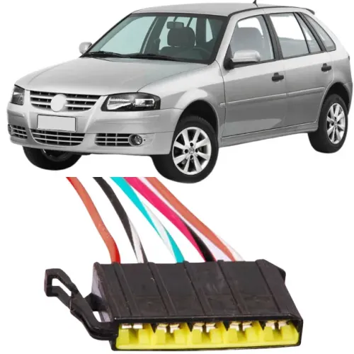 Chicote Reparo Terminal Conector Plug Lanterna Traseira Volkswagen Gol G4