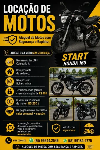 Moto pra alugar