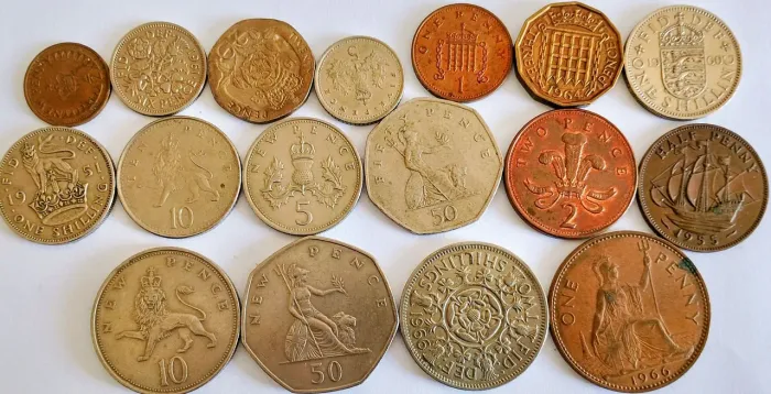 17 Moedas da Inglaterra 
